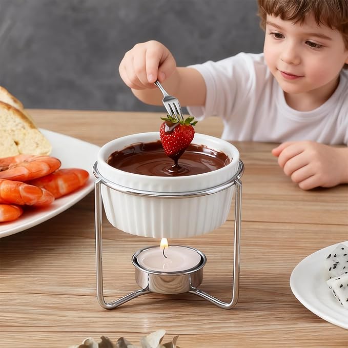 Ceramic Butter Warmers for seafood, Butter Melter Set of 2