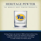 Heritage Pewter Pittsburgh Double Old Fashion | Double Rocks Glass 14 OZ for Liquor | Expertly Crafted Pewter Glass