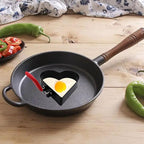 3.5 Inch Heart Egg Rings for Frying Eggs with Foldable Handle, 2 Pack Stainless Steel Heart Egg Shaper, Eggs Mcmuffin Ring Mold for Camping Pancake Sandwiches