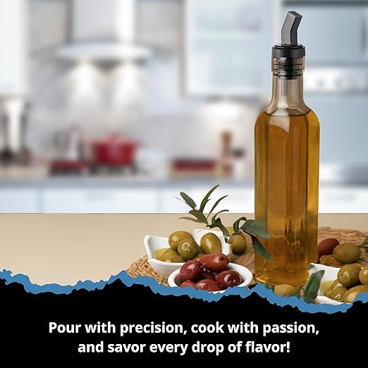 FSE SP Screened Pourer Set, Polycarbonate Square Design, Reusable and Clear, Ensures Enhanced Pour Control and Consistent Flow, Ideal for Fast-Paced Bars and Commercial Kitchens, Pack of 12