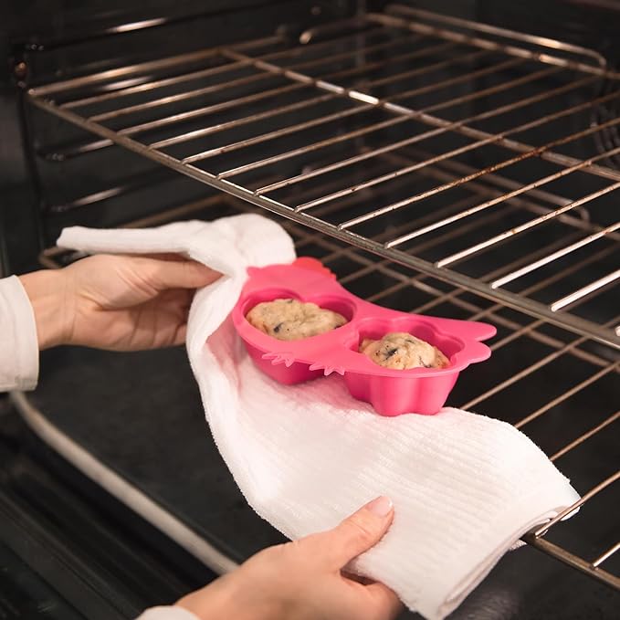 Innobaby Din Din Smart Silicone Chicken Steamer with Lid for Children, Pink