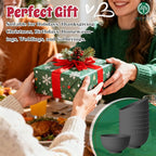 Homienly Wheat Straw Small Bowls, Dessert Bowls for Kitchen, Camping, Party, Unbreakable Mini Bowl Set of 8, 10 OZ Microwave and Dishwasher Safe Appetizer Bowl,Yogurt Bowls Set (Dark Grey)