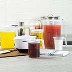 Restaurantware Measuring Cup, 16 Ounce Pack of 1 Conical Spout Liquid Scaling Vessel Embossed Ml and Oz Graduations, Clear Plastic Measuring Cup with Handle, For Cooking Baking For Oil Flour