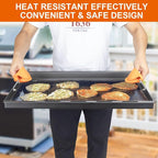 Full-Size Griddle Inserts for Weber Genesis 300 Series Gas Grills, Flat Top Griddle Accessories for Weber Genesis E-310 S-310 E-320 S-320 E-330 S-330 EP-310 EP-320 EP-330 CEP-310 Burner Gas Grills