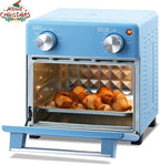 5-in-1 Air Fryer Toaster Oven Combo, 8.5 QT Air Fryer Convection Toaster with Fast Preheat, Air Fry, Bake, Grill, Broil, Heat, Blue