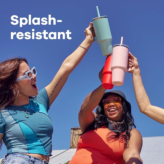 Hydro Flask 32 Oz Travel Tumbler with Handle, Lid and Straw - Insulated Stainless Steel in Cascade