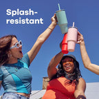 Hydro Flask 40 Oz Travel Tumbler with Handle, Lid and Straw - Insulated Stainless Steel in Seacliff