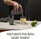 Mixology & Craft Cocktail Shaker Set - 11-Piece Bar Accessories Kit w/Weighted Boston Shaker, Strainer, Jigger, Muddler and More - Home Bartending Tools, Accessories for Bartender, Black