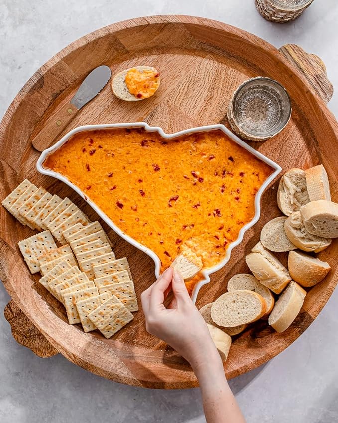 South Carolina Shaped Baking Dish, Serving Platter or Decorative Tray Charming Porcelain Bakeware Oven Microwave and Dishwasher Safe