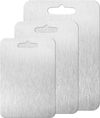 New Titanium Cutting Board - 100% Pure, Double-sided Food-grade Cutting Board For Meats, Fruits And Vegetables. (18X12in)