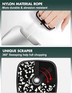 Manual Food Processor Vegetable Cutter, Geedel Pull Chopper with String, Food Chopper Vegetable Cutter for Veggies, Fruits, Salad, Onion, Ginger, Nuts.