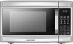 Chefman Countertop Microwave Oven, 1.3 Cu. Ft. Digital, Stainless Steel, 1000 Watts, with 6 Auto Menus, 10 Power Levels, Eco Mode, Memory, Mute Function, Child Safety Lock, Easy Clean Microwave Ovens