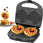 OSTBA Mini Waffle Maker 750W, Double 4-Inch Belgian Waffles Iron, Nonstick Plates, Compact Breakfast Appliance, Easy to Clean, Perfect for Kids & Family Breakfast