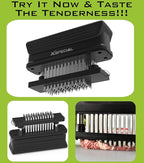 BOLD XL 60 BLADE MEAT TENDERIZER - The Only Tool You'll Ever Need: Cheap Cuts Taste Steakhouse-Quality | (3,063+ 76% 5-Star) Dishwasher-Safe Needle Stainless Steel That Transforms Steak in 90 Seconds