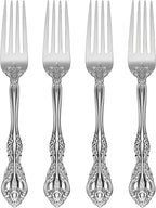 Oneida Michelangelo Fine Flatware Dinner Fork, Set of 4 , 18/10 Stainless Steel, Silverware Set, Dishwasher Safe