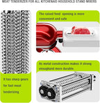Meat Tenderizer for All KitchenAid and Cuisinart Household Stand Mixers, Mixers Accesssories for Kitchen Aid Attachment, Tenderize Meat More Smoothly and Effortless, Dishwasher Safe, White