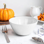 Melamine Bowl Set, Basic White Soup Bowls Set, 6 inch, 24oz All purpose/Soup/Salad Bowls Set of 6, Unbreakable Durable, Dishwasher Safe, BPA Free - Perfect for Soups, Salads & Entertaining