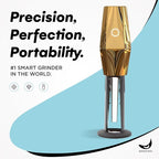 Banana Bros OTTO Electric Smart Spice Grinder - Automatic Herb Grinder with Smart Technology - USB Rechargeable - Portable Milling for Dry Herbs and Spices - Gold - Carrying Case Included