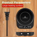 PUSEE Candle Mug Warmer Electric, Auto On/Off Gravity-Induction Coffee Warmer with 9 Temp Settings, 1-9 Timer Candle Melter, Beverage Warmer for Home & Office