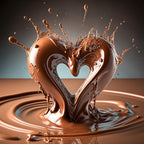 Honeydak Chocolate Fondue Mug with Fork and Candle Sweet Ceramic Personal Chocolate Melting Cup Chocolate Fondue Mug Ideal Gifts for Birthday Date Night Birthday Wedding Gifts (Brown)