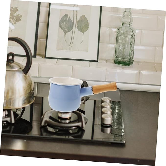 GANAZONO Multi-function Saucepan Food Cooking Pot for Milk Heating Saucepan Extended Handle