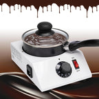 WICHEMI Chocolate Melting Pot Chocolate Tempering Machine Commercial Electric Chocolate Melter Fondue Pot for Chocolate, Butter, Cheese, Cream, Candy, Milk, Coffee, Desserts (Single Pot)