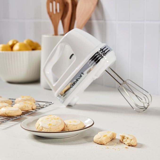 Cuisinart HM-90S Power Advantage Plus 9-Speed Handheld Mixer with Storage Case, White