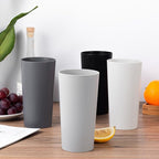 26-ounce Plastic Drinking Glasses Stackable Tumblers Water Cups Mixed Drinkware, set of 8 Grey Stone Reusable Shatter-resistant Dishwasher Safe