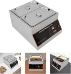 500W Electric Melting Pot for Chocolate w/Digital Display Control,Commercial Chocolate Warmer Melting Pot Chocolate Melter Pot Machine for Home or Bakery Use 2 Tanks for 26.46lb of Tempered Chocolate