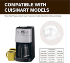 DGB-500GLID Clear Grinder Lid Replacement for Cuisinart Coffee Maker Parts & Accessories, Compatible with Coffee Grinder Replacement Parts Models DGB-500,DGB-500BK,DGB-600,DGB-625,DGB-650,DGB-600BCC