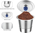 Stainless Steel Reusable K Cups for Keuring 2.0 and 1.0, Reusable Coffee Pods for Keuring Coffee Maker,Permanent Reusable K Cups Sturdy Coffee Filters (1 PACK)