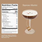 SAYSO: Espresso Martini Instant Cocktail Tea Bags | Infuses with Cold Water & Spirits for a Premium Craft Cocktail or Mocktail (25 Calories, 5g Sugar), 8-Pack