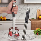 304 Stainless Steel Cocktail Muddler -26cm/10inch Professional Bar Tool with Non-Slip Wooden Grip Product Features