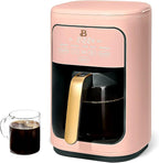 Beautiful Large Capacity 14-Cup Programmable Coffee Maker with 1-4 Cup Mode & Charcoal Filter by Beautiful (Rose)