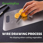 1Pack Cutting Board – 100% Pure Double-Sided Metal Chopping Board for Kitchen, Dishwasher Safe, Knife-Friendly Surface, (15.3"L × 11"W)