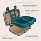 Bentgo Kids Prints Leak-Proof, 5-Compartment Bento-Style Kids Lunch Box - Ideal Portion Sizes for Ages 3-7, Durable, Drop-Proof, Dishwasher Safe, & PFAS & BPA-Free Materials (Trains)