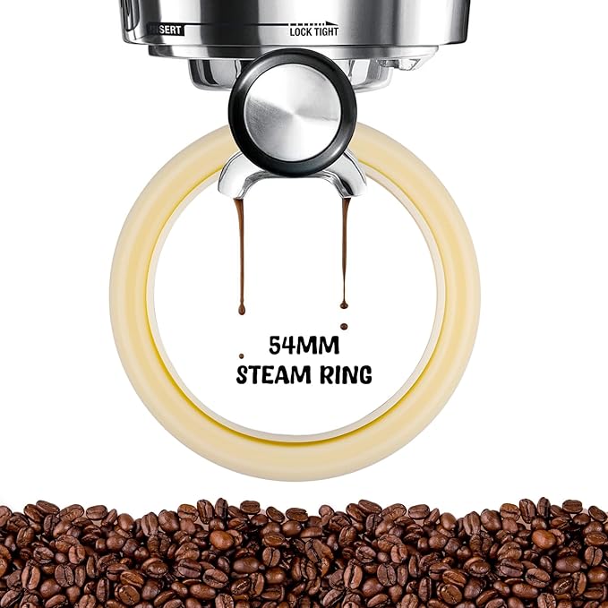 2Pcs 54mm Silicone Steam Ring,Replacement Gasket Accessories for Breville Espresso Machine 878/870/860/880/810/840/450/500 Sage 880/878/875/870/810/500,Grouphead Gasket Replacement Part No BPA