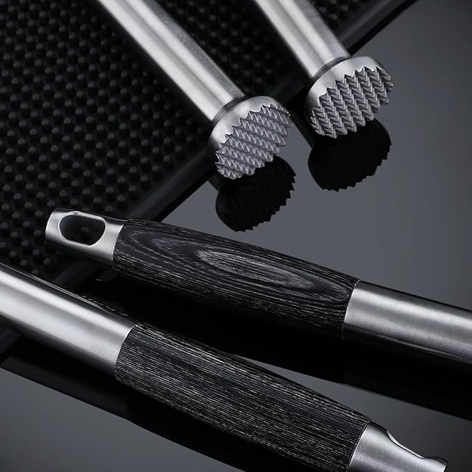 304 Stainless Steel Cocktail Muddler -26cm/10inch Professional Bar Tool with Non-Slip Wooden Grip Product Features