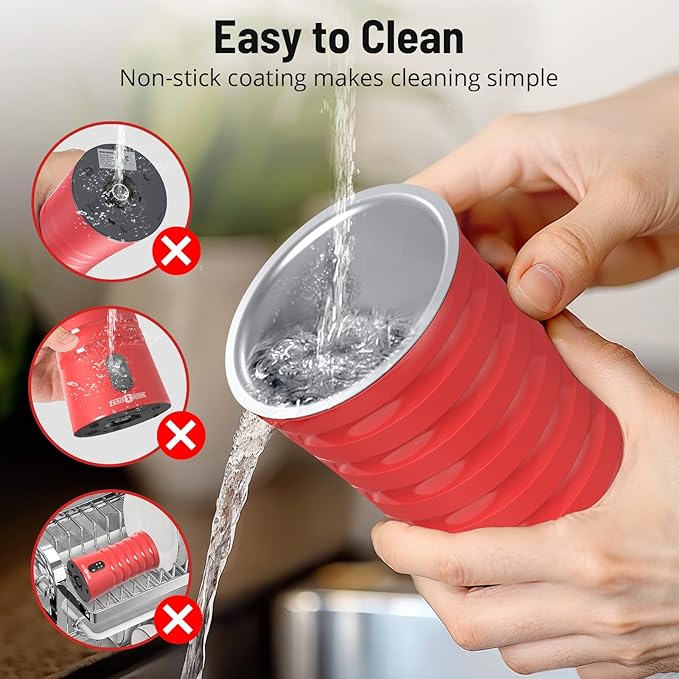 Milk Frother, Paris Rhône 4-in-1 Milk Steamer and Frother, Hot & Cold Foam Milk Warmer with Temperature Control, Auto Shut-Off Frothers for Coffee, Latte, Cappuccino, Macchiato