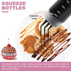 Electric Sauce Warmer Hot Fudge Warmer Dispenser Nacho Cheese Warmer Jam Heat Preservation Machine with 22oz Bottles, 86~185℉ 110V