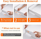 Lifewit 20 Pack Drawer Dividers 4" High, 11-17" Adjustable Dresser Drawer Organizers for Clothes, Expandable Dresser Separators in Bedroom/Bathroom/Kitchen/Vanity/Office Organization and Storage,White