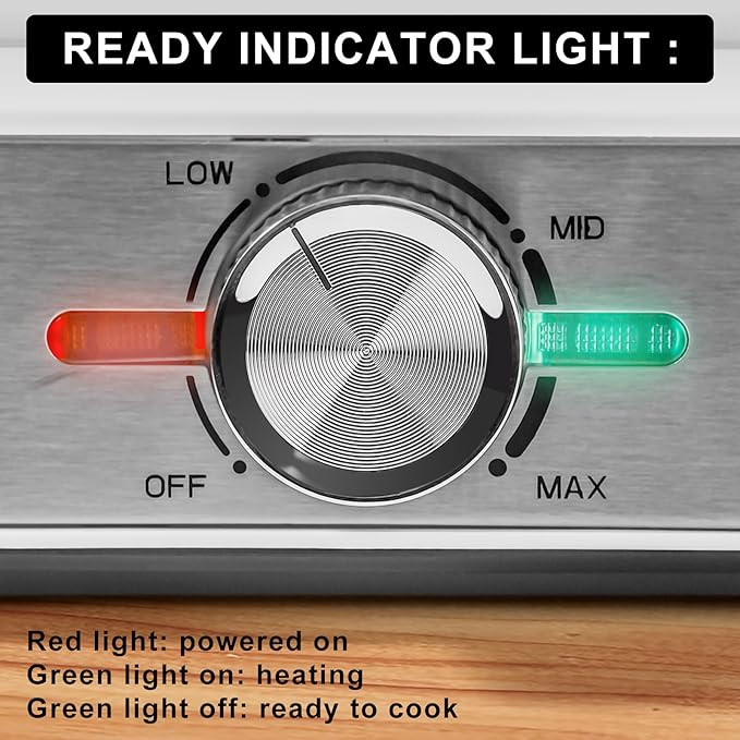 Waffles Maker 2 Slices, Large Square Belgian Waffle Maker, Anti-Overflow Waffle Iron Non-stick Plate, Thick Breakfast Waffle Machine Make Waffles in Minutes, Adjustable Temperature, 1200W