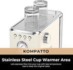 CHULUX Slim Espresso Machine with Milk Frother Steam Wand, 20 Bar Professional Italian Pump Espresso Coffee Machine for Home Cappuccino & Latte Maker, Creamy