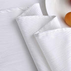 maxmill Jacquard Round Table Cloth Swirl Pattern Waterproof Antiwrinkle Heavy Weight Soft Tablecloths for Circular Table Cover and Kitchen Dinning Tabletop Decoration Round 70 Inch White