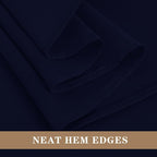 Fitable 6 Pack Square Tablecloths - 70 x 70 Inches - Stain Resistant and Reusable Table Clothes, Navy Polyester Fabric Table Covers for Dining, Card Tables, Coffee Tables