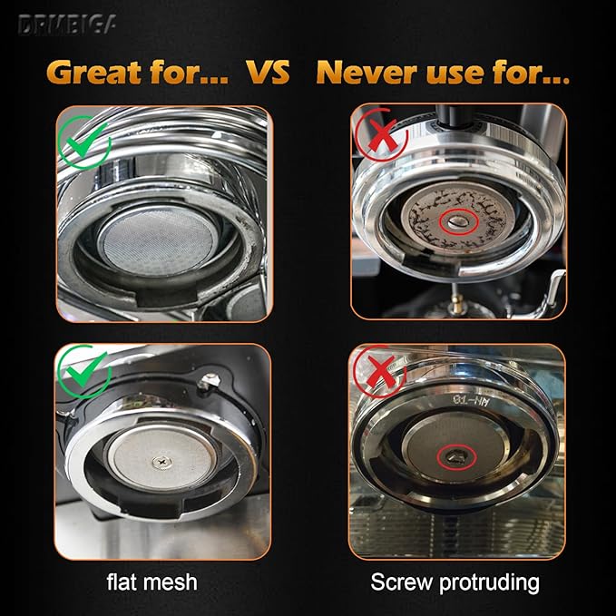 53.3mm Espresso Puck Screen 2 Pack - 3rd Generation Dual-Layer Coffee Filter Screen, 0.8mm Thick with 0.15mm Fine Mesh, Reusable Stainless Steel Espresso Filter for 54mm Portafilter Baskets