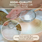 Bread Proofing Basket- 9-Inch Round Banneton Set Of 2- Sourdough Bread Baking Supplies complete tools- Dough Proofing Basket for Fermentation- With Linen Bread Bag + 16 Included Accessories For A Gift