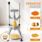 Commercial Vegetable Fruit Chopper, Heavy Duty Professional Food Dicer with 1/4" Blade, French Fry Cutter, Fruit Slicer for Restaurants & Home Kitchen