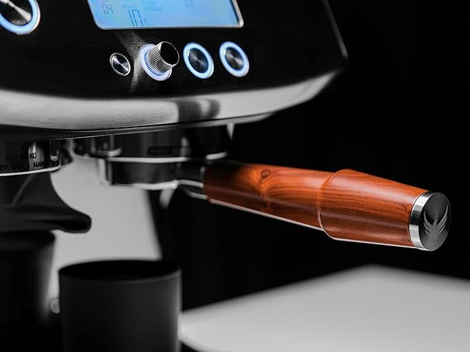 Breville Espresso Machine Accessories Kit 54mm – Bottomless Portafilter, Calibrated Tamper, Distributor, Rosewood Tamping Station & Knock Box | Espresso Bar Essentials