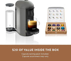 Breville Nespresso VertuoPlus Coffee and Espresso Machine by Breville,Grey
